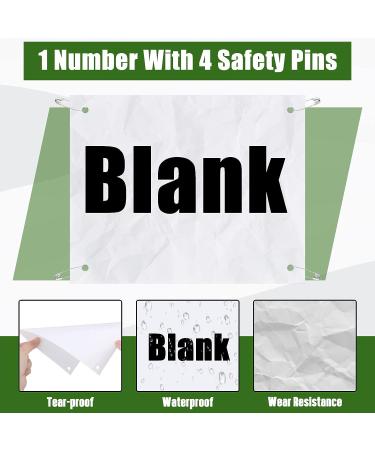 200 Pcs Blank Running Bib Numbers with Safety Pins for Marathon Competition Sports Events Tearproof Waterproof DIY Large Sports Race Bibs Competitor Numbers 6 x 7.5 Inch - Buy Online on GoSupps.com