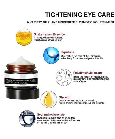 Verfons Snake Venom Firming Eye Cream - Anti-Aging Treatment for Eye Bags, Fine Lines, and Wrinkles (2pcs) - Buy Online on GoSupps.com