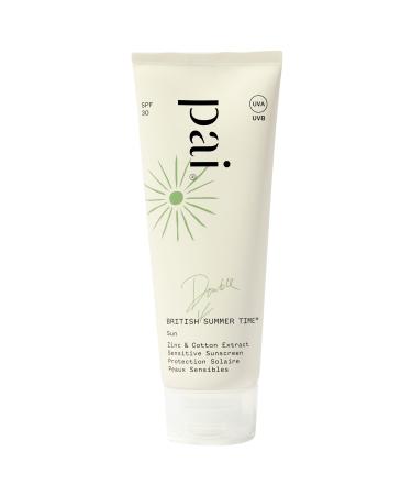Pai London | BRITISH DOUBLE SUMMER TIME Sensitive Sun Screen For Face SPF 30 Non-Nano Zinc Oxide + Cotton Certified Organic B-Corp Vegan 75ml