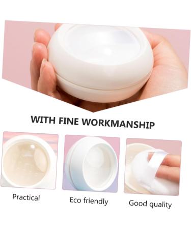 POPETPOP 2ensembles Bo te Poudre Portable Pratique Avec Poup e Poudre Conteneur Pour Cosm tique Pour Maquillage Pochettes 6.2x6.2cmx2pcs blancx2pcs - Buy Online on GoSupps.com