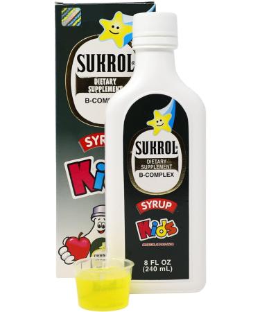 Sukrol B-Complex Apple Flavor Syrup 240ml - Cognitive Focus Support for Children - Buy Online on GoSupps.com