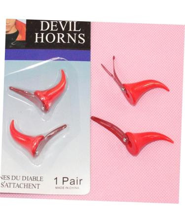 Beavorty 2 Pairs decorative hair clips devil horns hair clips devil horns for men horns clips red horn hair clips demon horns hairpins mens devil horns child halloween headband - Buy Online on GoSupps.com