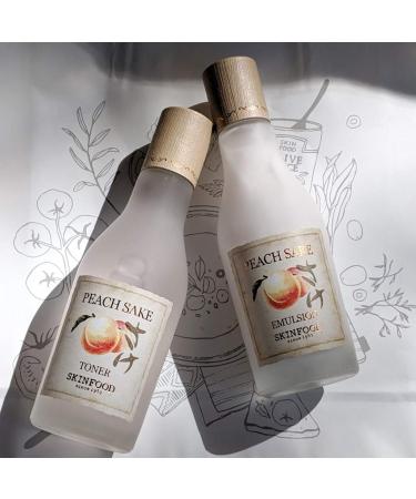 Skinfood Peach Sake Toner 4.56 oz - Hydrating & Brightening Toner for Radiant Skin - Buy Online on GoSupps.com