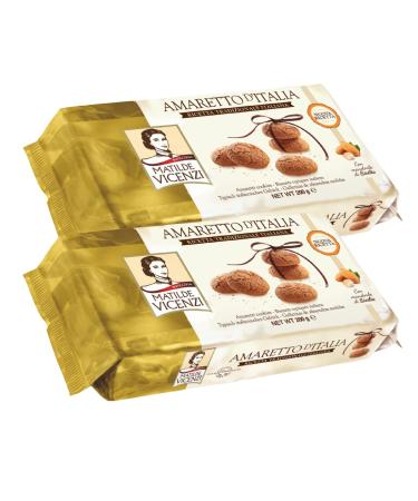 Matilde Vicenzi Ameretto Di Matilde Italian Cookies Amaretti Biscuits 200g (Pack of 2)
