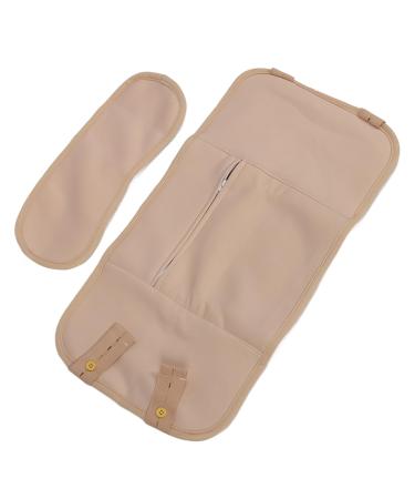 Castor Oil Waist Wrap Reusable Washable Castor Oil Leak Protector Button Waist Neck Pack Skin Color