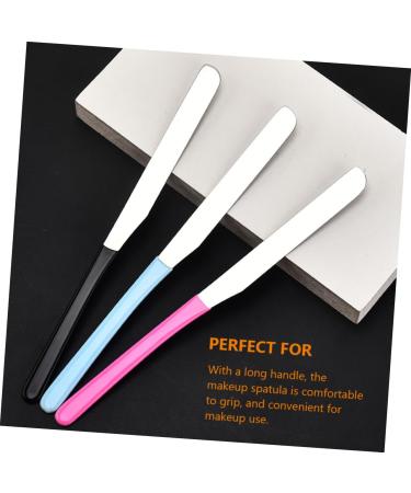 Shop Pink Cosmetic Metal Spatula for Makeup Mixing & Skin Care | Durable Beauty Products Spoon 16x1x0.5cm - Buy Online on GoSupps.com