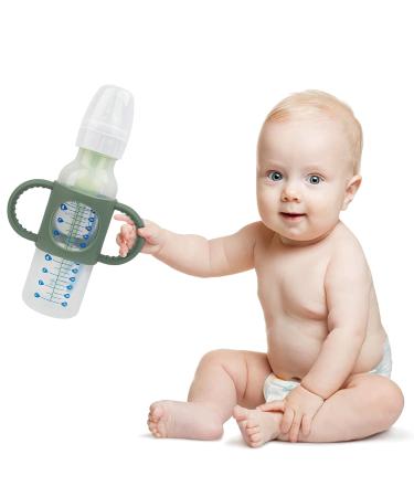 3 Pack Bottle Handles for Dr. Brown Baby Bottles - Non-Slip Easy Grip Silicone - BPA-Free & Dishwasher Safe - Milk White Green Pink - Compatible with Narrow and Wide-Neck Bottles - Buy Online on GoSupps.com