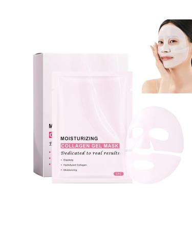 Pink Masque Collagen Facial Korean, Skincare Coreen Masque Collagen, Pink Mask Collagen, Korean Facial Mask, Pore Care, Moisturizing And Evens Skin Tone, Korean Skincare (4PC)