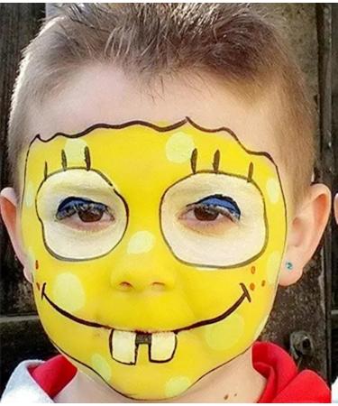 Go Ho Cream Yellow Face Paint (2.37oz 70ml) | Water Based Makeup for SFX Cosplay & Halloween Costumes - Buy Online on GoSupps.com