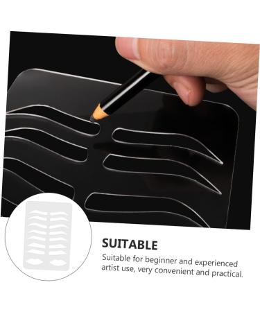  SOESFOUFU Eyebrow Stencil Plate Eyebrow Shaping Template Eyebrow Shape Practice Mold Lip Stencil Mold Eyebrow Size Acrylic Accessories - Buy Online on GoSupps.com