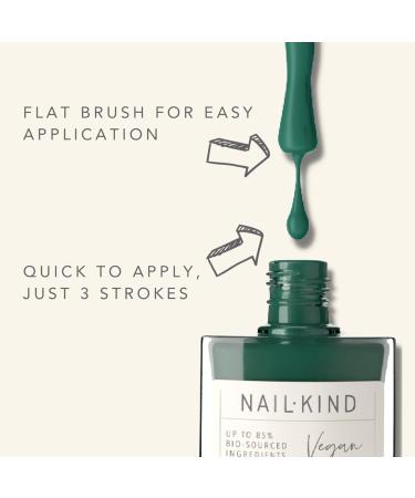 NAILKIND Green Nail Polish - Snake Charmer - Bright Nail Varnish - Vegan Nail Lacquer + Peta Certified + Cruelty Free - Quick Drying & Long Lasting - Chip Resistant Manicure - 8ml - Buy Online on GoSupps.com