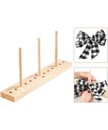 Ackitry Wooden Bow Maker for Ribbon - Create Beautiful Gift Bows, Hair Bows, Wreaths, and Crafts with Twist Ties and Instructions - Buy Online on GoSupps.com