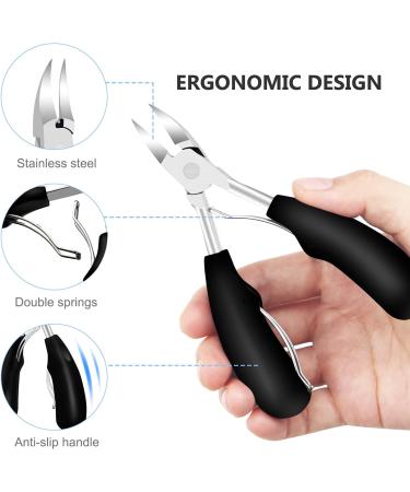 AuTong Professional Toenail Clipper Set with Toenail Clippers Nail File & Nail Lifter - Buy Online on GoSupps.com