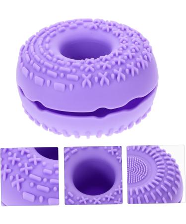 minkissy Cleanser Makeup Brush Makeup Cleaner for Brush Cleaner Mat Makeup Sponge Cleaners Cosmetic Brush Cleaner Silica Gel Make up Purple Blindfold 8.3x8.3cm Purple - Buy Online on GoSupps.com