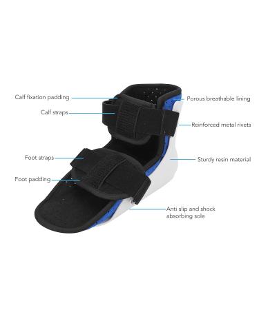 Plantar Fasciitis Night Splint & Adjustable Ankle Brace for Drop Foot - Breathable Shock Absorption Slip Resistant Support - Buy Online on GoSupps.com
