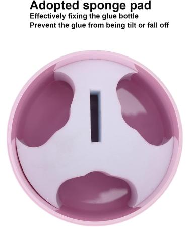 Eyelash Glue Storage Box Negative Press Button Opening Firmly Fixing Lash Extension Glue Pot for Eyelash Beauty Salon pink - Buy Online on GoSupps.com