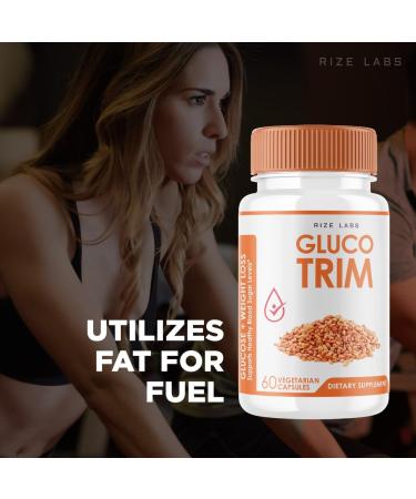 GlucoTrim - All-Natural Blood Sugar Support Capsules | Maintain Healthy Levels | Advanced Formula | 60-Capsule Dietary Supplement Reviews - Buy Online on GoSupps.com