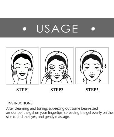  homomdy Tinted toning eye gel 60-second eye effects firming eye gel anti-wrinkle eye cream firming eye skin eye cream - Buy Online on GoSupps.com