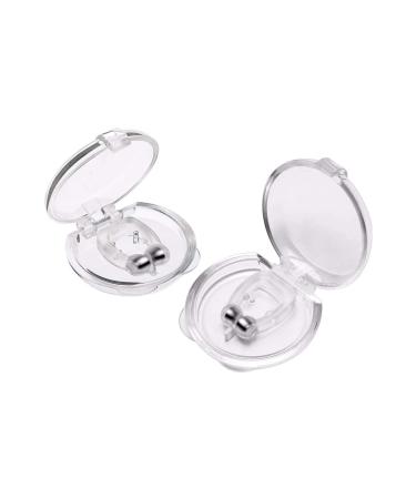 Silicone Magnetic Anti Snore Clips by Yamasang Stop Snoring Nose Device Mini Comfortable Professional Sleeping Relieve Snore for Men Women (2 pcs)