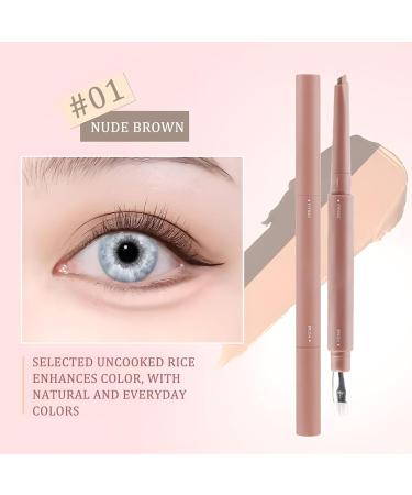  Qidures Illuminating Eye Stick - Two-Color Silk Light Pencil Makeup | 2.5g Concealer and Eyeshadow | For Birthday Party Travel Stage Performance - Buy Online on GoSupps.com