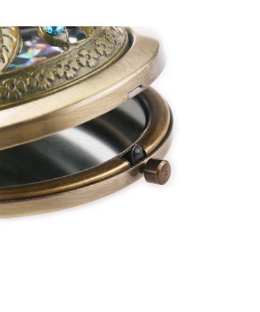 Tinksky Double-sided Folding Compact Makeup Mirror - Random Style - Buy Online on GoSupps.com