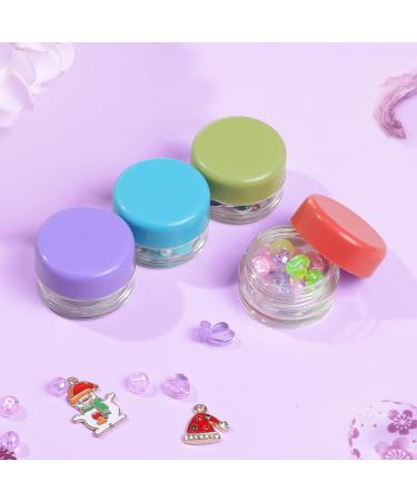 RONRONS 10G/10ML Small Travel Containers Jars Mini Sample Containers with Lids Empty Plastic Travel Jars for Lip Balm Salves Creams Lotions Makeup Cosmetics Nail Accessories (4*StyleB) - Buy Online on GoSupps.com