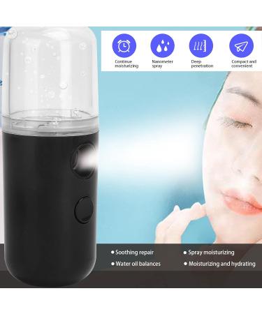 Mist Sprayer USB Rechargeable Facial Humidifier Fashion Facial Mist Sprayer Low Noise Operation Large and Fine Spray for Home or Outdoor Use (Black) - Buy Online on GoSupps.com
