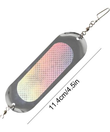 Genikeer Fishing Indicators - 2 PCs Trolling Salmon Bait Boards | 4.5 Inches Metal Flash 23g Light-Up for Fresh & Sea Water Fishing - Buy Online on GoSupps.com