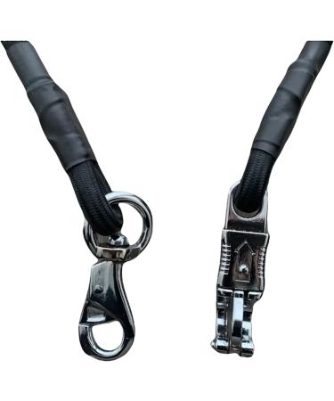 Majestic Ally Pack of 2 Bungee Trailer Tie for Horse Haulage with Panic Snap and Bull Snap - 36 Inch (Black) - Buy Online on GoSupps.com