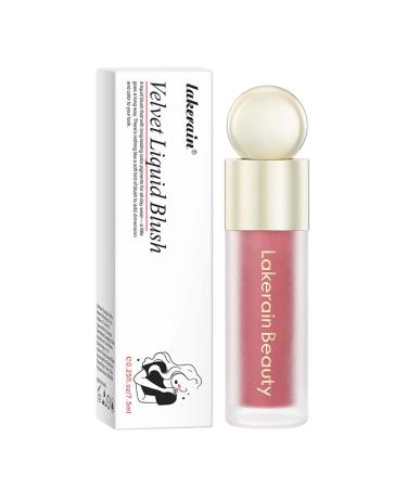 Blush Liquid - Cream Liquid Blush - Mousse Texture Matte Cream Blush Breathable Feel Sheer Flush of Color Natural Looking 5 Colors to Choose Cle-ca 5#