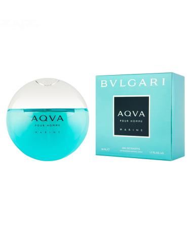 Bvlgari AQVA Marine Pour Homme 1.7 oz Eau de Toilette Spray 1.7 Fl Oz (Pack of 1)