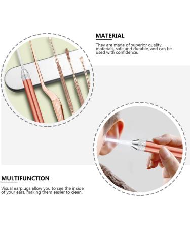 Healifty Earwax Removal Tool Set with Tweezers and Pickers - Professional Double-Headed Kit with Flashlight Case - Buy Online on GoSupps.com