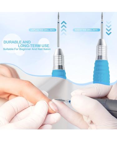 60 Pcs Diamond Nail Drill Bit Set - Electric Cuticle Cleaner & File for Acrylic, Gel Nails - 3/32 Ceramic Nail Drill - Manicure Pedicure Tool for Home Salon - Buy Online on GoSupps.com