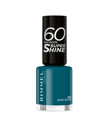 Rimmel London 60 Seconds Super Shine Nail Polish - 863 Star Gazin 863 Star Gazin 8 ml (Pack of 1)