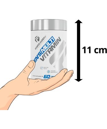 Forzagen Essentials Men's Multivitamin with Creatine and BCAA Complete Vitamin and Mineral Complex 60 Tablets - Buy Online on GoSupps.com