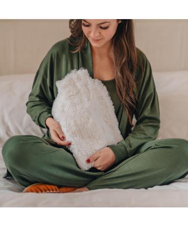 Sheepskin Hot Water Bottle Cover | Westmorland Sheepskins (White) - Buy Online on GoSupps.com