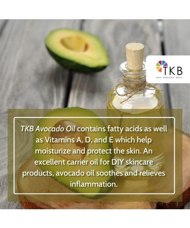 TKB Avocado Oil - Premium 1 Gallon (3.8L) for Face Body Hair & Nails | Made in USA - Shop Internationally - Buy Online on GoSupps.com
