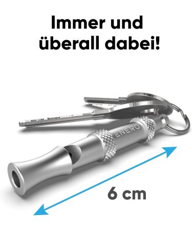 Enero Metal Dog Whistle - High Frequency Adjustable Recall Whistle | Perfect Dog Accessories for Training - Buy Online on GoSupps.com