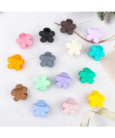 15 PCS Small Flower Hair Claw Clips for Women Girls - 1.49 Inch Jaw Clips in 15 Colors - Nonslip Strong Hold Hair Accessories - Buy Online on GoSupps.com