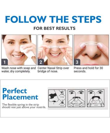 RZJZGZ Large Nasal Strips for Snoring & Nasal Congestion Relief - 60 Pack - Buy Online on GoSupps.com