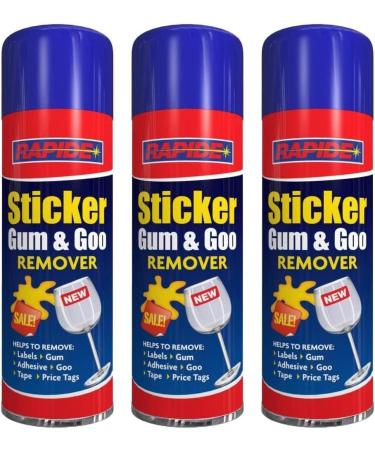 Sticker Gum & Goo Remover Spray Effective Label Cleaner Easy to Use Sprays Cleans Residue Adhesive Surface Marks - Remove Sticky Labels Chewing Gum Masking Tape Gel Price Tags 300ml - Buy Online on GoSupps.com