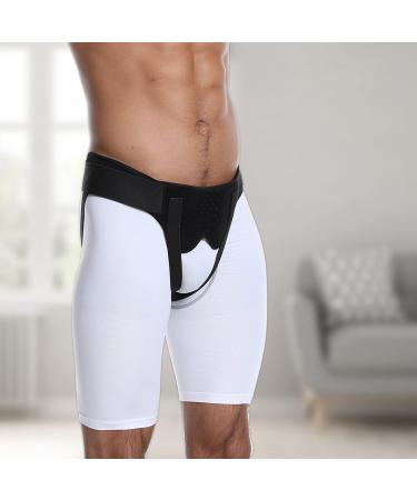 Breathable Inguinal Hernia Support Belt for Men & Women - Adjustable Compression Pads - Soft & Comfortable - Size L - Black - Buy Online on GoSupps.com