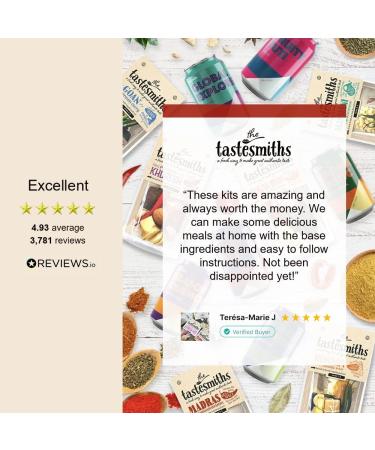 Berbere Tastesmiths Curry Kit with Fresh Ingredients to Make Authentic Indian Curry Recipe and Heat Guide Included | For 2-3 People - Buy Online on GoSupps.com