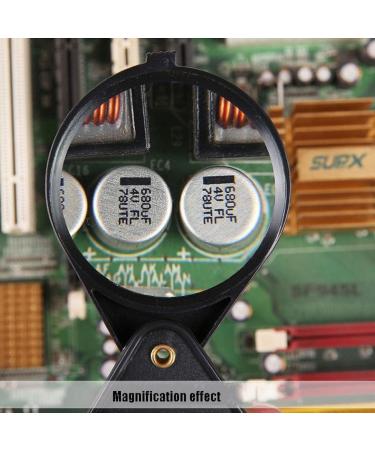 Glass Glass Mini Portable Folding HD Old Man Reading Glass Loupe (Color : Black) Good Times - Buy Online on GoSupps.com