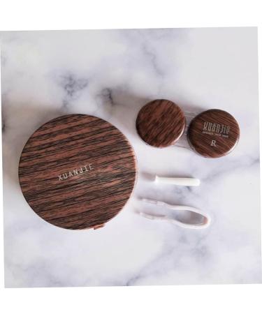 Solustre Vintage Contact Lens Case with Mirror | Portable Eye Care Accessories & Cleaning Box for Girls - Buy Online on GoSupps.com