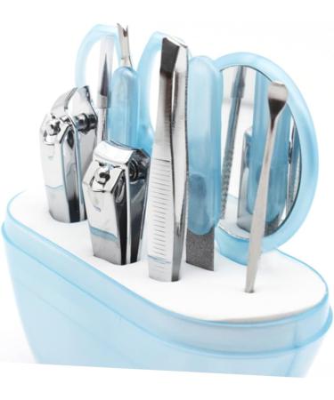 Ipetboom Infant Nail File Tools for Kids Nail Kit Nail Trimmer Kit Suits for Kids 8 in 1 Nail File Nail File for Babies Nail Kit Nail Clippers for Kids Baby Nail Set Multifunction medium Blue - Buy Online on GoSupps.com