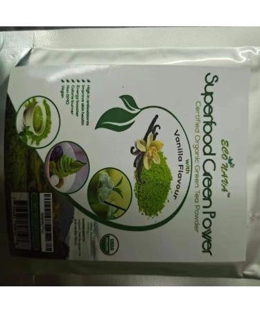 Mint Matcha Green Tea Powder - ECO NAVA - Certified USDA Organic - GMO Free - 100% Natural - Premium Grade Matcha Tea Powder for Making Cake Smoothie Latte & Baking - 250g / 9oz Bag - Buy Online on GoSupps.com