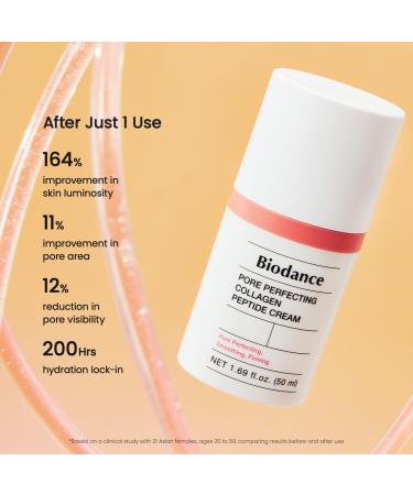 BIODANCE Pore Perfecting Collagen Peptide Cream Hydrating Plumping Pore Care Firming Facial Moisturizer Korean Skin Care Valentines Day Gifts for Her Collagen 1.69 Fl Oz (Pack of 1) - Buy Online on GoSupps.com