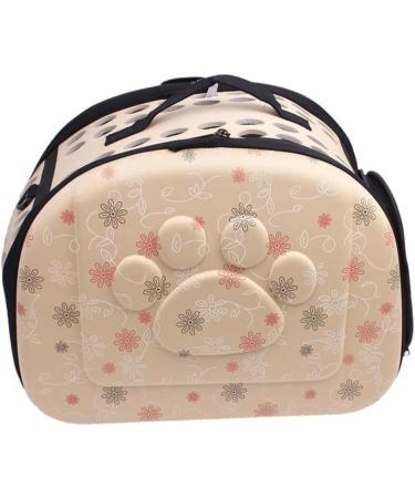 Yimidear Breathable Folding Outdoor Pet bag for Dog Cat Comfort Travel Medium Size Pet Carrier (Beige) - Buy Online on GoSupps.com