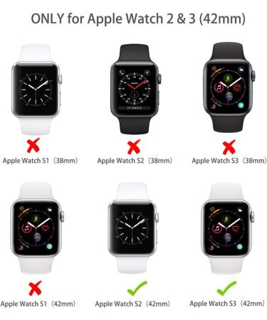 YOGRE Apple Watch 42mm Series 3/2 Waterproof Case with Screen Protector | Full Body Protective Dustproof Cover for iWatch 42mm Black - Buy Online on GoSupps.com